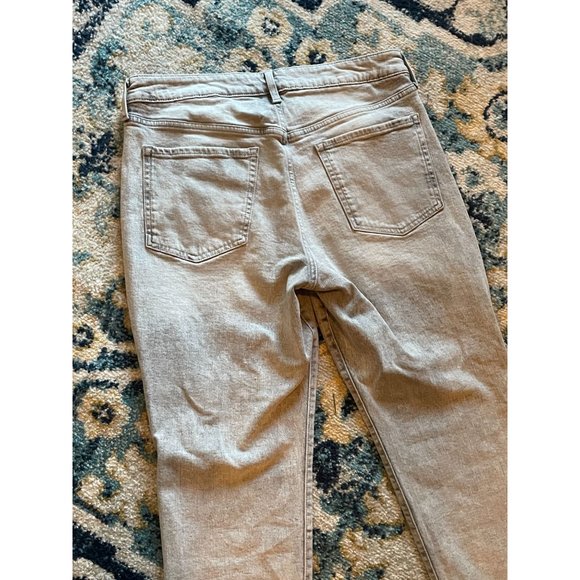 Old Navy Secret-Slim pockets OG straight sz 14 acid wash gray button fly jeans - Picture 4 of 7